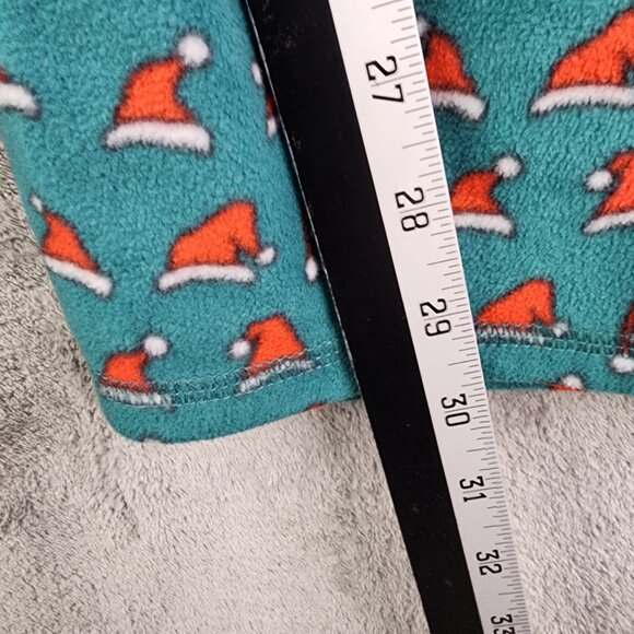 Mens Christmas Wondershop Green & Red Santa Hat Fleece Pajama Pants Size XXL - Picture 10 of 12